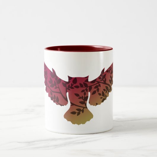 Tasse 2 Couleurs Hibou (Centre)