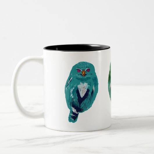 Tasse 2 Couleurs Hibou (Gauche)
