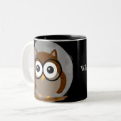 Tasse 2 Couleurs Hibou (Devant gauche)