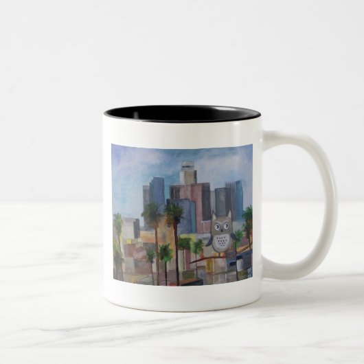 Tasse 2 Couleurs Hibou 100_4966-1 en LA (Droit)