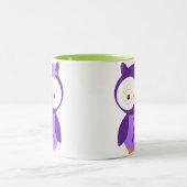 Tasse 2 Couleurs Hibou de fibromyalgie (Centre)