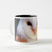Tasse 2 Couleurs Hibou de grange 2 (Devant gauche)