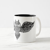Tasse 2 Couleurs Hibou inspiré (Devant droit)