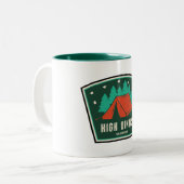 Tasse 2 Couleurs High Uintas Wilderness Utah Camping (Devant gauche)