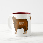 Tasse 2 Couleurs Highland cow (Devant gauche)