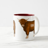 Tasse 2 Couleurs Highland cow (Devant droit)