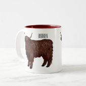 Tasse 2 Couleurs Highland cow (Devant gauche)