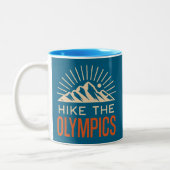 Tasse 2 Couleurs Hike The Olympic Mountains Washington Sunburst (Gauche)