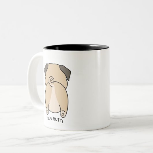 Tasse 2 Couleurs Hilaire de manière péjorative ! 🐶 😂 (Devant gauche)