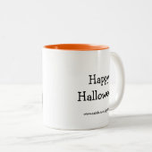 Tasse 2 Couleurs Hilarious Humour Halloween "Spectickles" (Devant droit)
