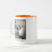 Tasse 2 Couleurs Hilarious Humour Halloween "Spectickles" (Devant gauche)