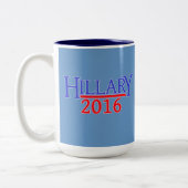 TASSE 2 COULEURS HILLARY 2016 (Gauche)