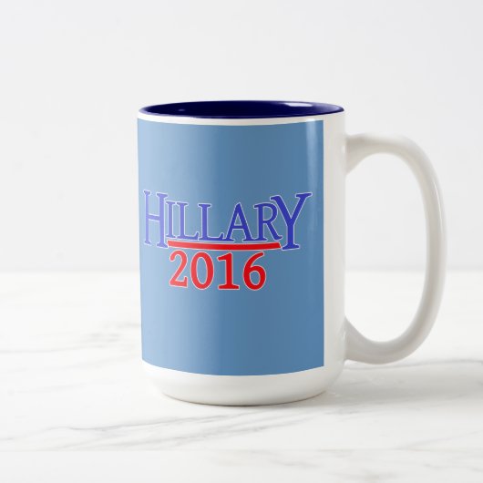 TASSE 2 COULEURS HILLARY 2016 (Droit)