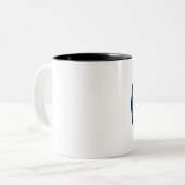 Tasse 2 Couleurs hillary clinton : rayons bleus : (Devant gauche)