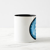 Tasse 2 Couleurs hillary clinton : rayons bleus : (Centre)