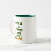 Tasse 2 Couleurs Hillbilly Festive comme il obtient (Devant gauche)