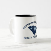 Tasse 2 Couleurs Hilton Head Island. (Devant gauche)