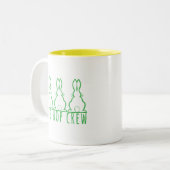 Tasse 2 Couleurs Hip Hop Crew Cute Bunnies (Devant gauche)