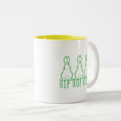 Tasse 2 Couleurs Hip Hop Crew Cute Bunnies (Devant droit)