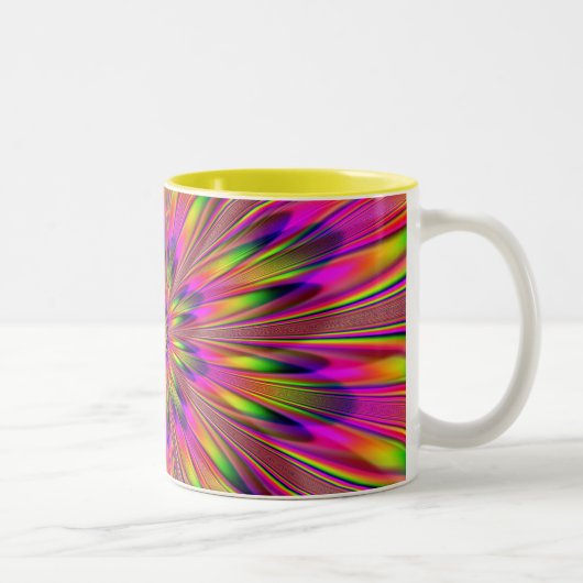 Tasse 2 Couleurs Hippie écervelée (Droit)