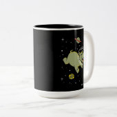 Tasse 2 Couleurs Hippo Animaux Dans L'Espace (Devant droit)