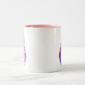 Tasse 2 Couleurs Hippo mignon violet blanc (Centre)