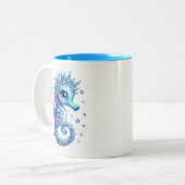 Tasse 2 Couleurs Hippocampe Bijou (Devant gauche)