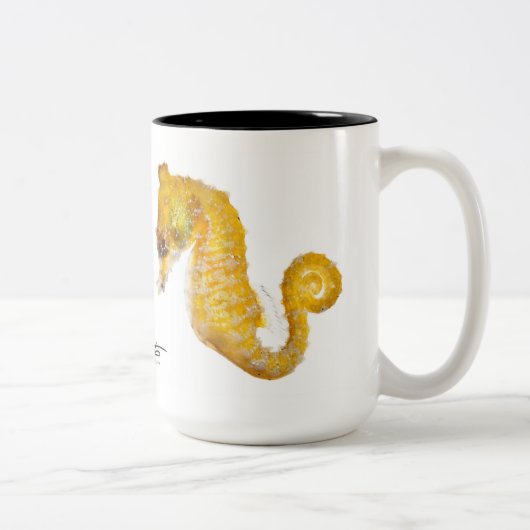 Tasse 2 Couleurs Hippocampe nain, zosterae de hippocampe (Droit)