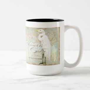 Tasse 2 Couleurs Hippocampe, plage côtière de grand héron - tass