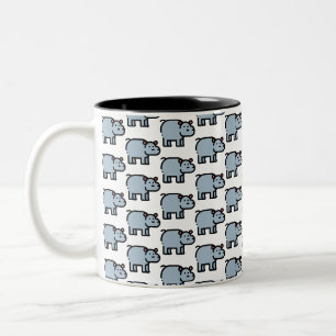 Tasse 2 Couleurs Hippopotame