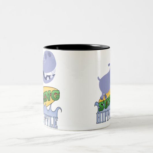Tasse 2 Couleurs Hippopotame (Centre)