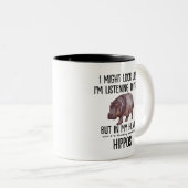 Tasse 2 Couleurs Hippopotames (Devant droit)