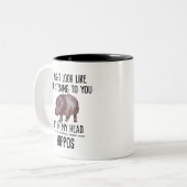 Tasse 2 Couleurs Hippopotames (Devant gauche)