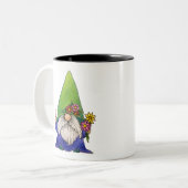 Tasse 2 Couleurs Hippy Jour Gnome (Devant gauche)