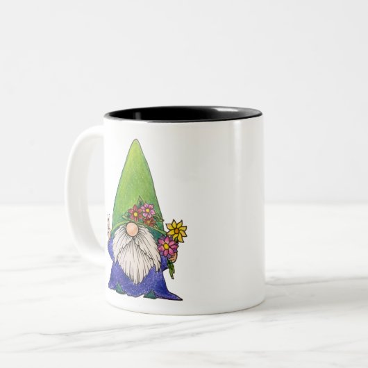 Tasse 2 Couleurs Hippy Jour Gnome (Devant gauche)