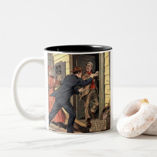 Tasse 2 Couleurs Histoire classique cool (Avec donut)
