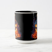 Tasse 2 Couleurs Histoire de la peur Citrouille d'Halloween (Centre)