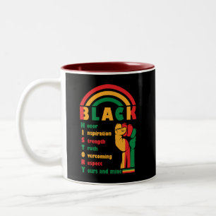 Tasse 2 Couleurs Histoire noire Inspiration du patrimoine