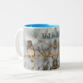 Tasse 2 Couleurs Hiver cirage Faune Nature Personnalisée (Devant gauche)