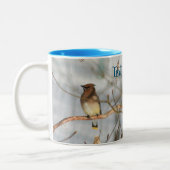 Tasse 2 Couleurs Hiver cirage Faune Nature Personnalisée (Gauche)