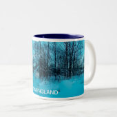 TASSE 2 COULEURS HIVER DE LA NOUVELLE ANGLETERRE (Devant droit)