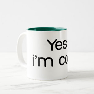 Tasse 2 Couleurs Hiver drôle et cosy, c'est la saison d'être gelé