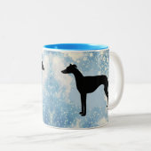 Tasse 2 Couleurs Hiver gris (Devant droit)