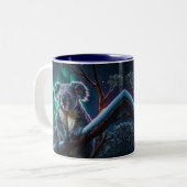 Tasse 2 Couleurs Hiver Koala et Southern Lights (Devant gauche)