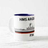 Tasse 2 Couleurs HMS Argonaut, mer (Devant gauche)