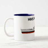 Tasse 2 Couleurs HMS Argonaut, mer (Gauche)