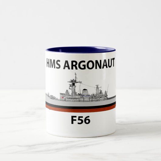 Tasse 2 Couleurs HMS Argonaut, mer (Centre)