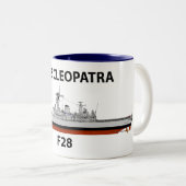 Tasse 2 Couleurs HMS Cleopatra, mer (Devant droit)