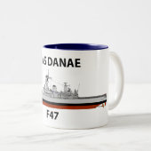 Tasse 2 Couleurs HMS Danae, mer (Devant droit)