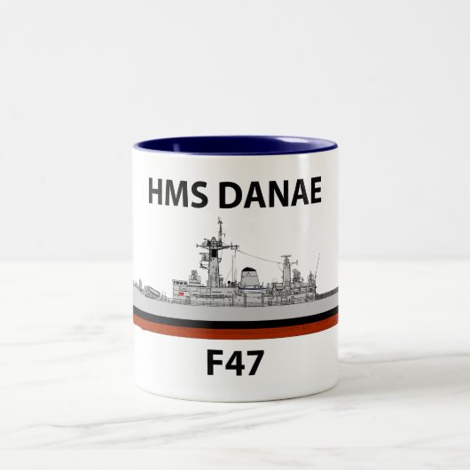 Tasse 2 Couleurs HMS Danae, mer (Centre)